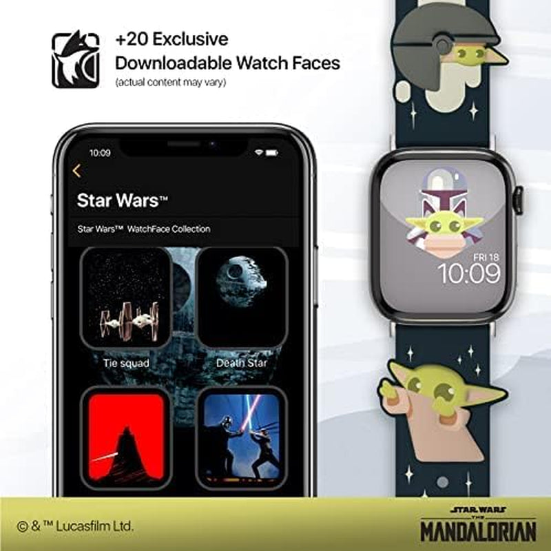 Star Wars: the Mandalorian Officially Licensed Smartwatch Band (Watch Not Included)