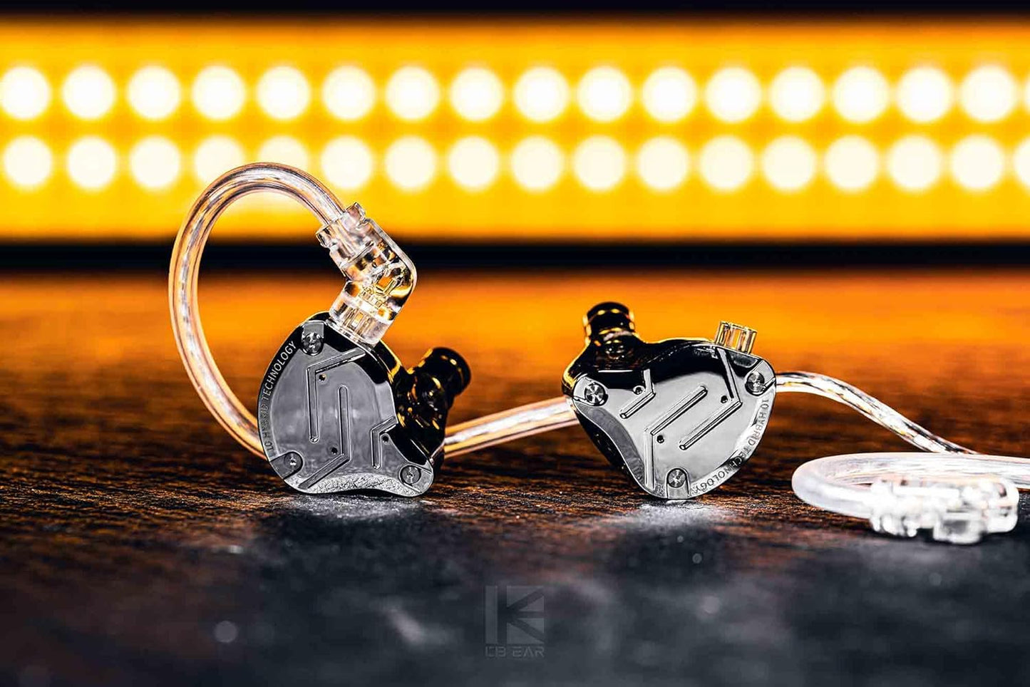 KZ ZS10 Pro in Ear Monitor Earbuds Headphone, Gaming Earbuds with 4BA and 1DD Drivers, KZ Hifi IEM Earphone Upgraded ZS10 Pro with Detachable 0.75Mm 2 Pin 6N OFC Cable (Black No Mic)