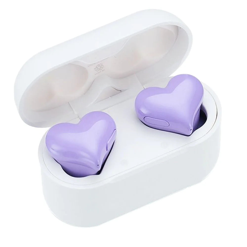 Premium Wireless Bluetooth Heart-Shaped Earphones for Women - High-Quality Earbuds Ideal for Gifting