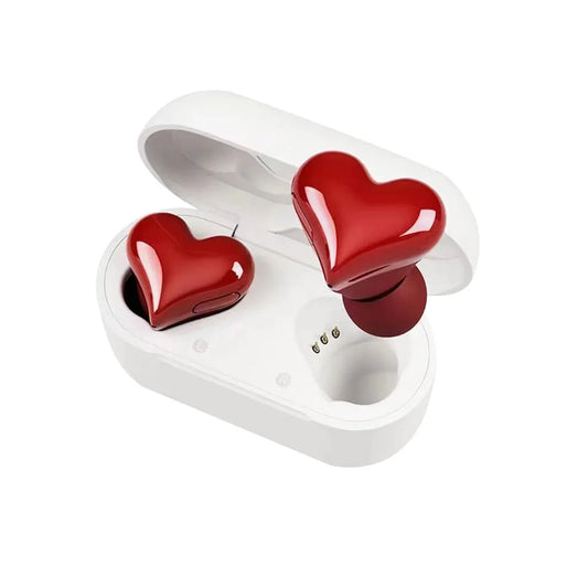 Premium Wireless Bluetooth Heart-Shaped Earphones for Women - High-Quality Earbuds Ideal for Gifting
