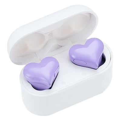 Premium Wireless Bluetooth Heart-Shaped Earphones for Women - High-Quality Earbuds Ideal for Gifting